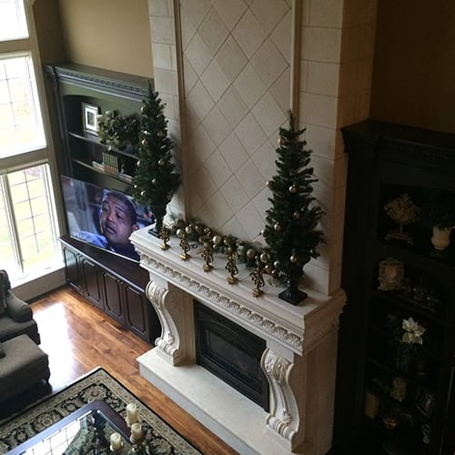 The Borkowski GFRC Fireplace Surround